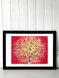 East End Prints black Overlooked Happiness framed art print - British product