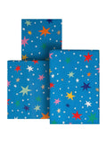 Hallmark colourful stars wrapping paper 3 rolls 70cm x 2m, UK version