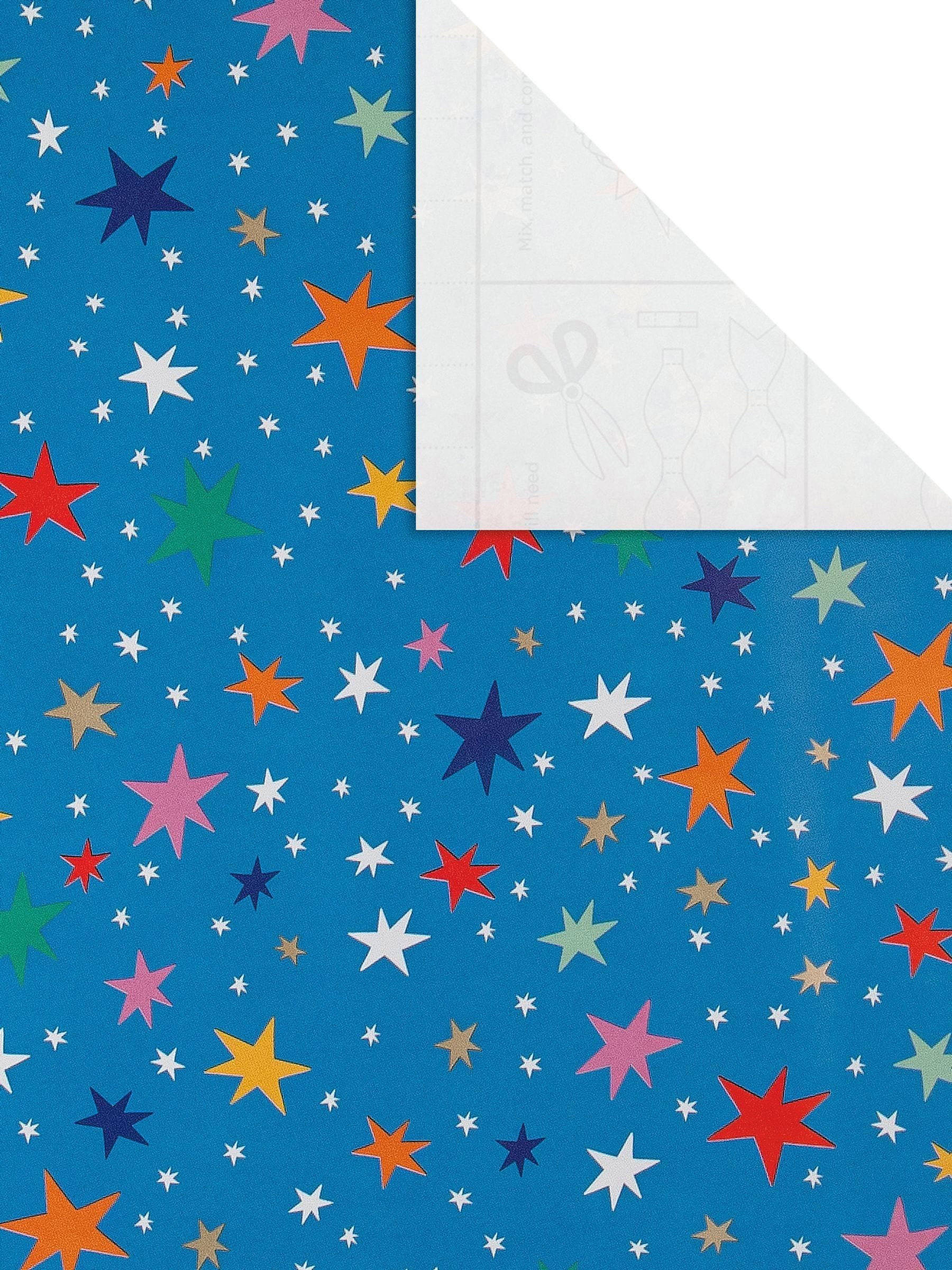 Hallmark birthday wrapping paper with stars 6 rolls - British product