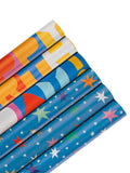 Hallmark birthday wrapping paper with stars 6 rolls - British product