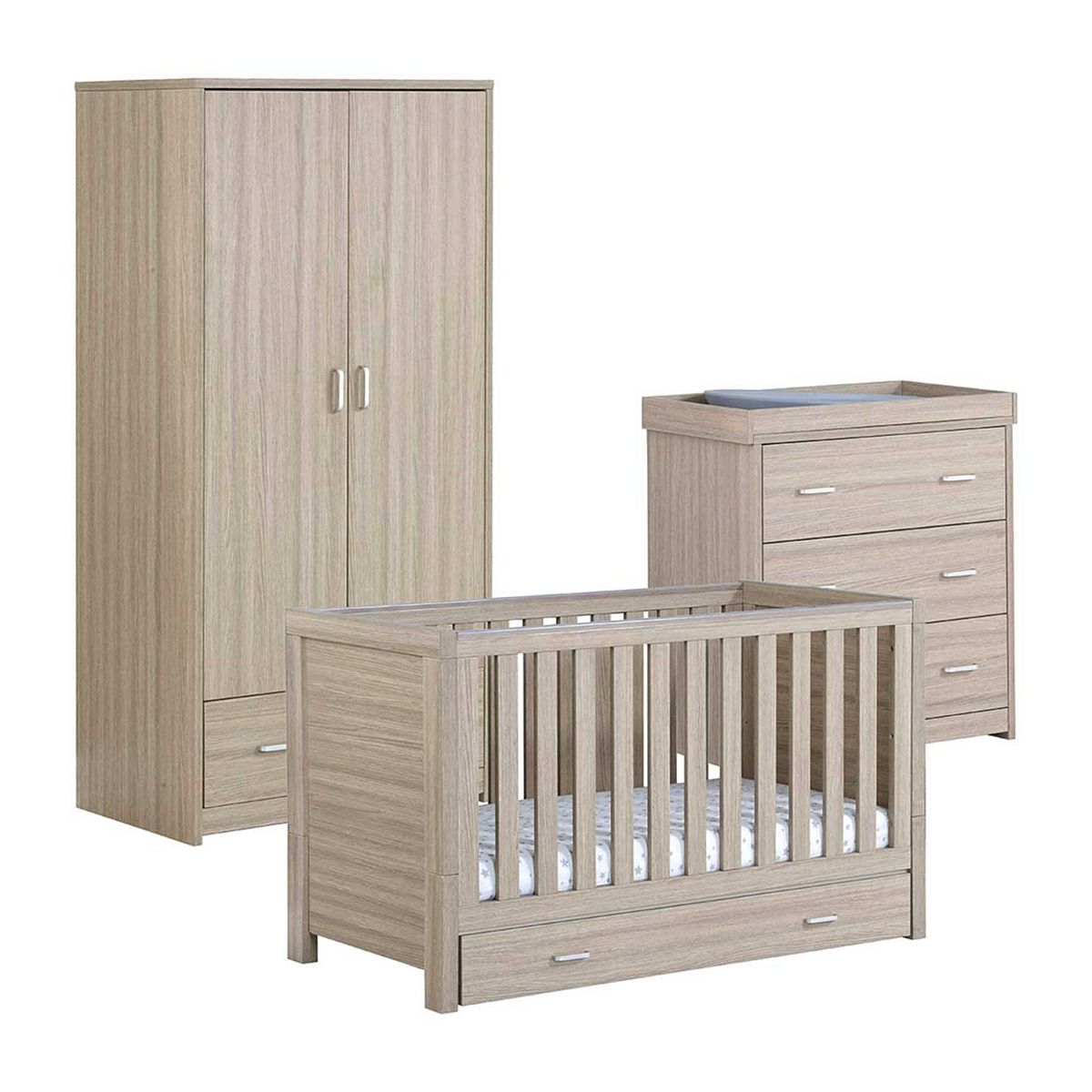 Babymore Luno 3 Pieces Room Set - Oak GOODS Boots   