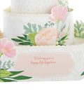 Hallmark 3D pop-up wedding card with cake design - British product