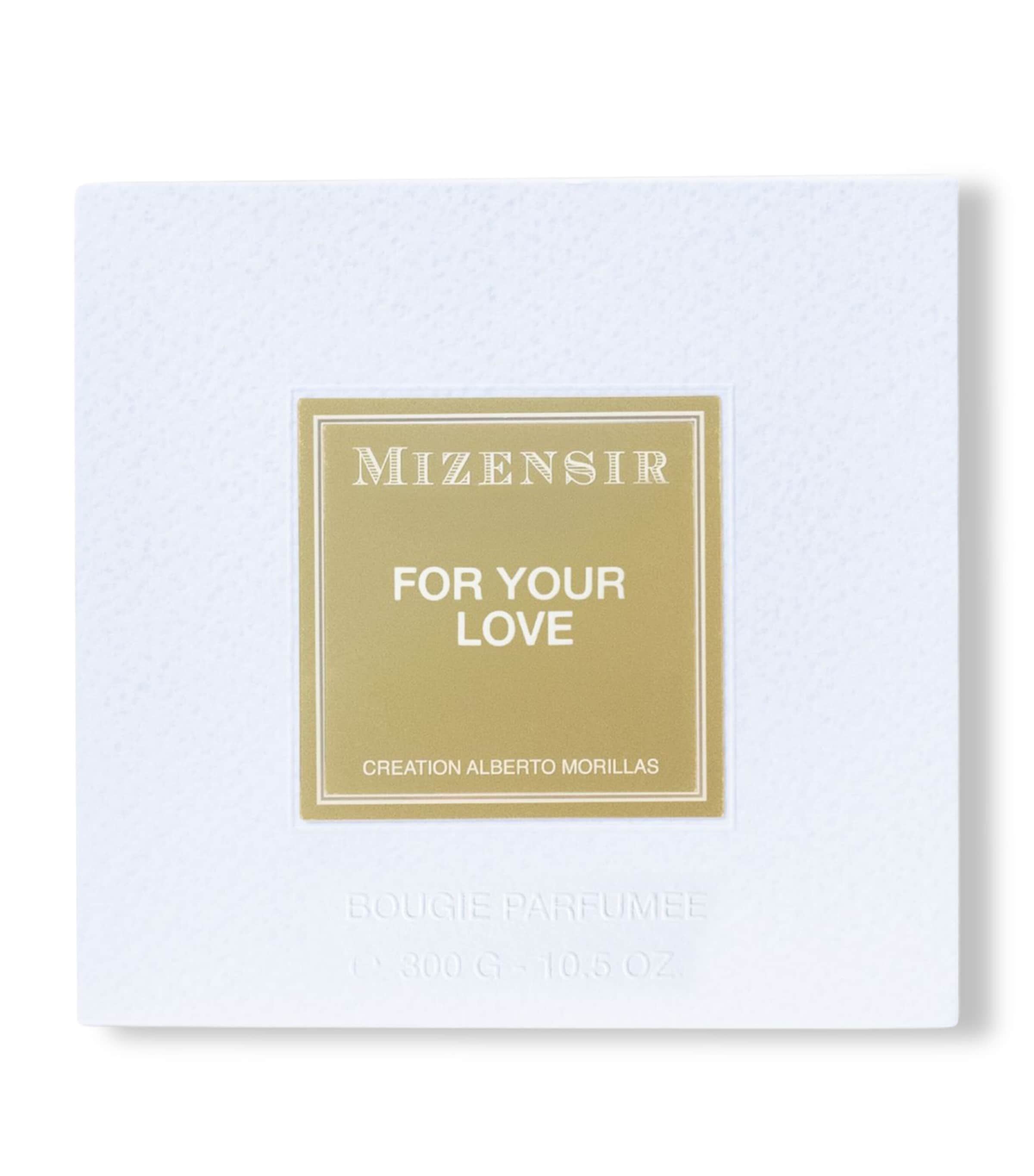 Mizensir For Your Love candle 300g, imported from the UK