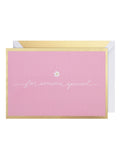 Hallmark pop-up card pink flowers in vase - British product