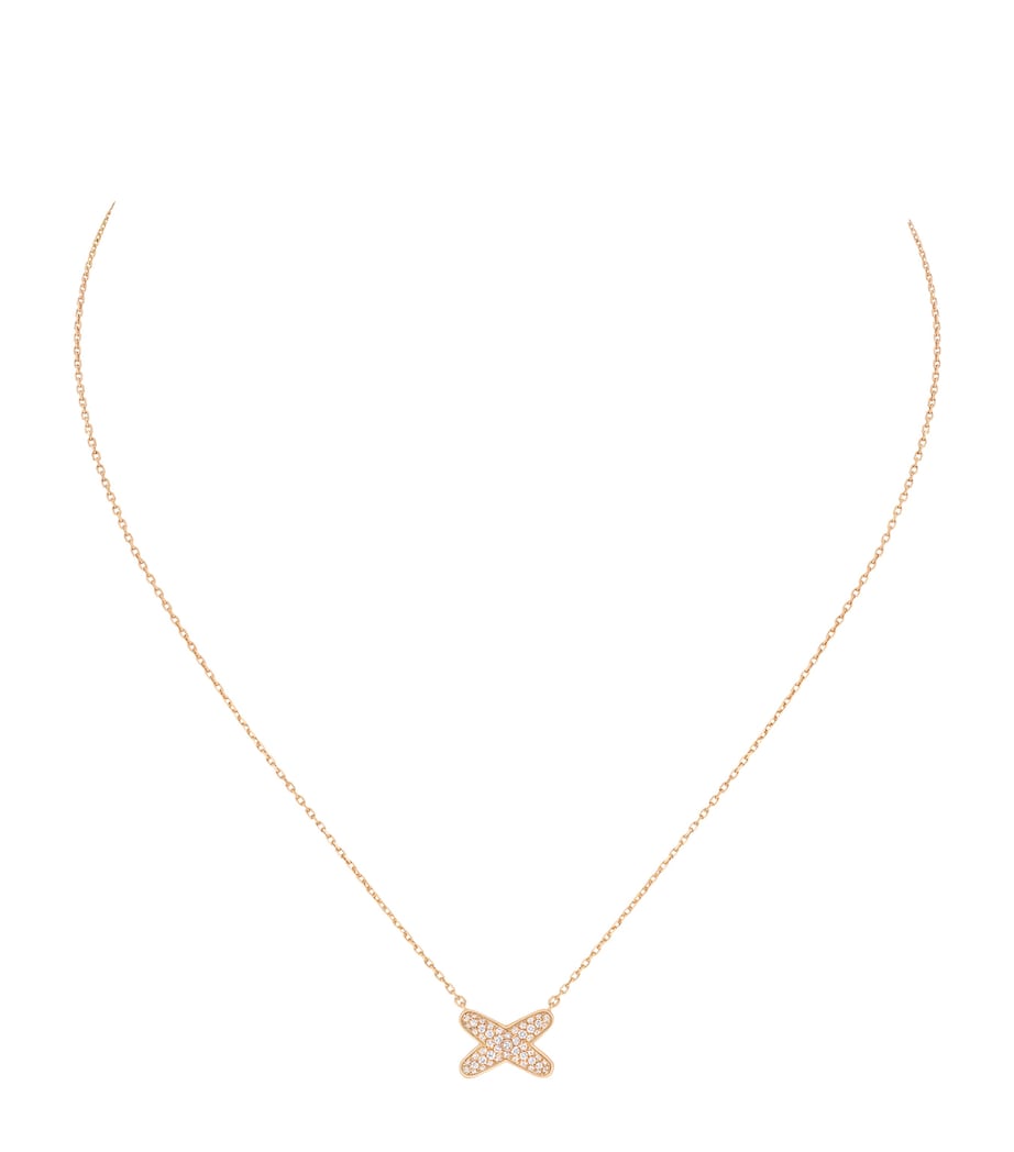 Chaumet Jeux de Liens rose gold diamond pendant (British brand)