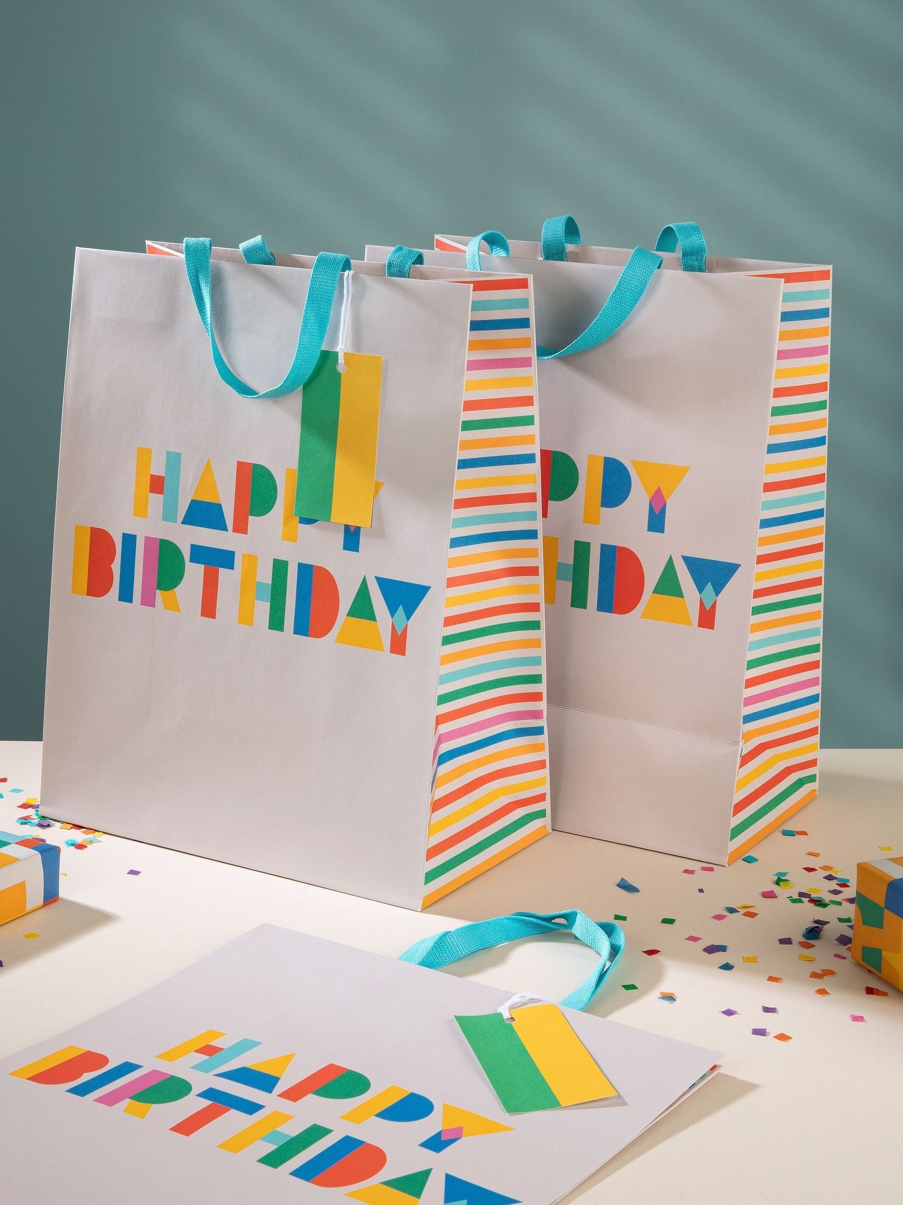 Hallmark birthday gift bags pack of 3 large - British product
