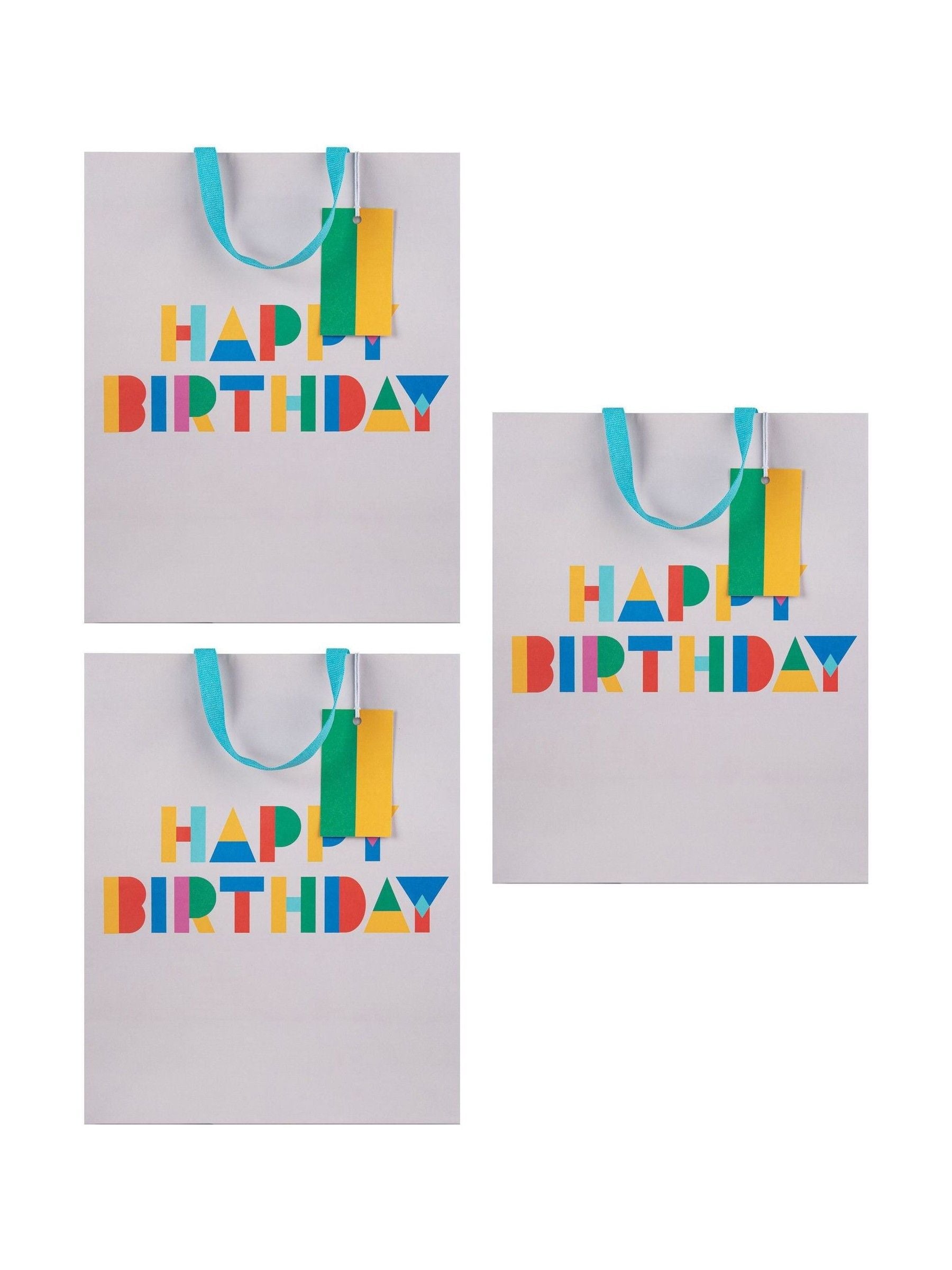Hallmark birthday gift bags pack of 3 large - British product