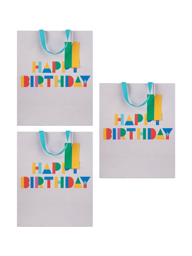 Hallmark birthday gift bags pack of 3 large - British product