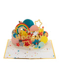Hallmark blue 3D pop-up celebration card - British product