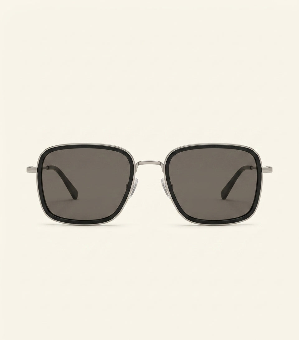 Cartier stud-trim square aviator sunglasses, imported from the UK