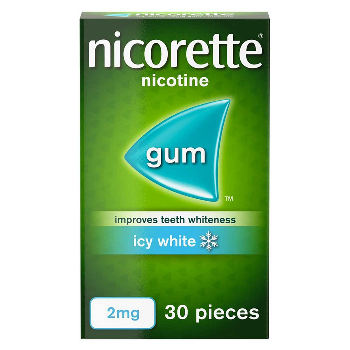 Nicorette Icy White 2mg Gum - 30 Pieces GOODS Boots   