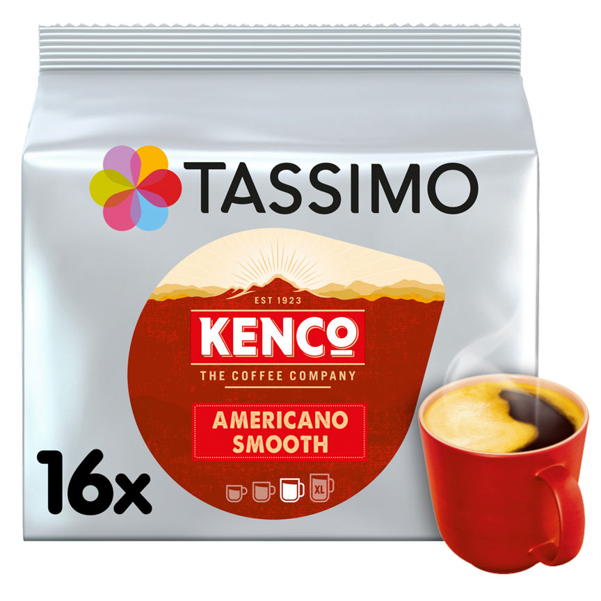 Tassimo Kenco Americano Smooth Coffee Pods x 16 GOODS ASDA   