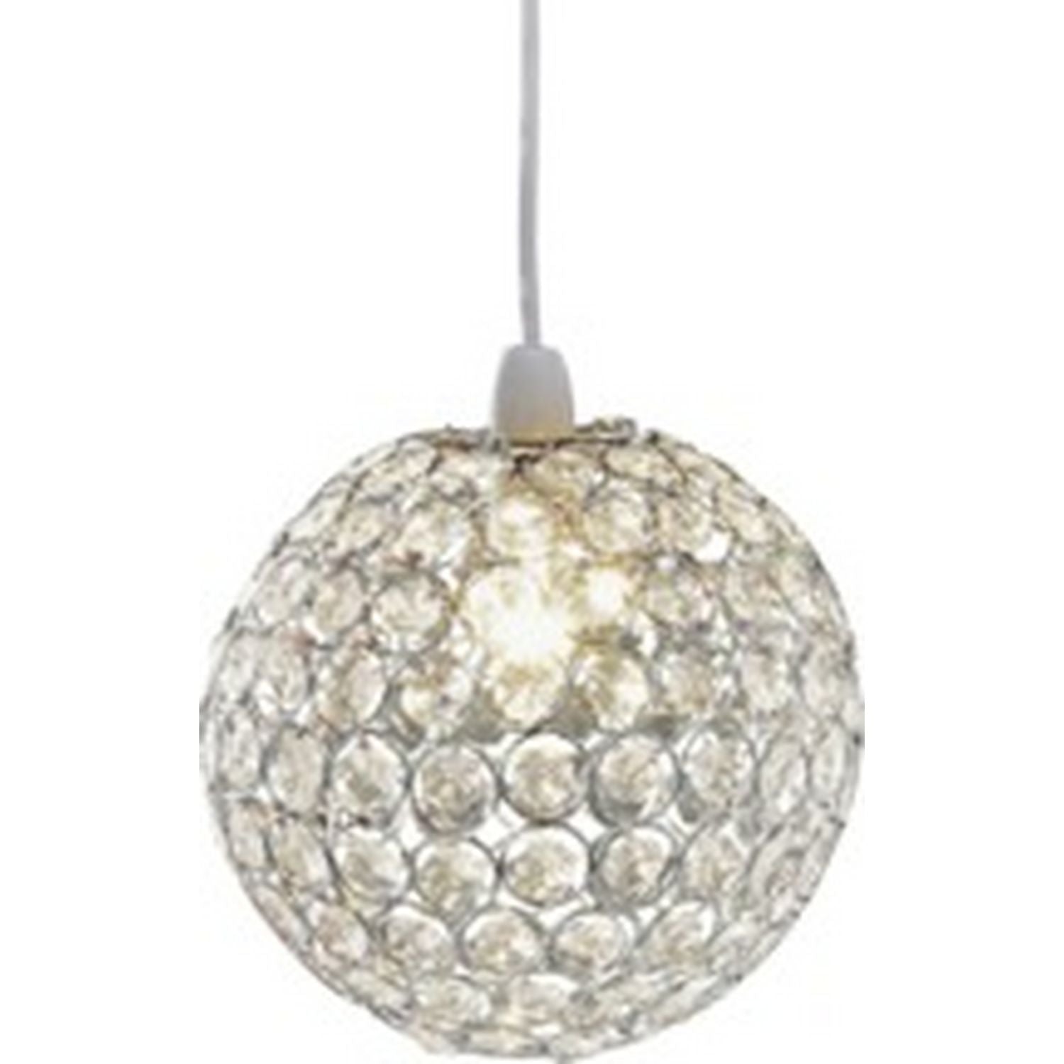 Argos Home clear beaded orb lampshade 25cm - British product