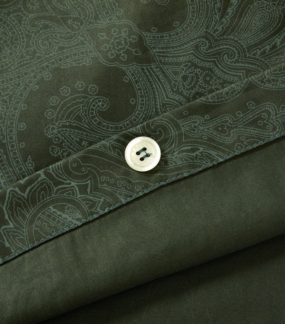 Ralph Lauren Doncaster double duvet cover with paisley pattern, 200cm x 200cm, imported from the UK