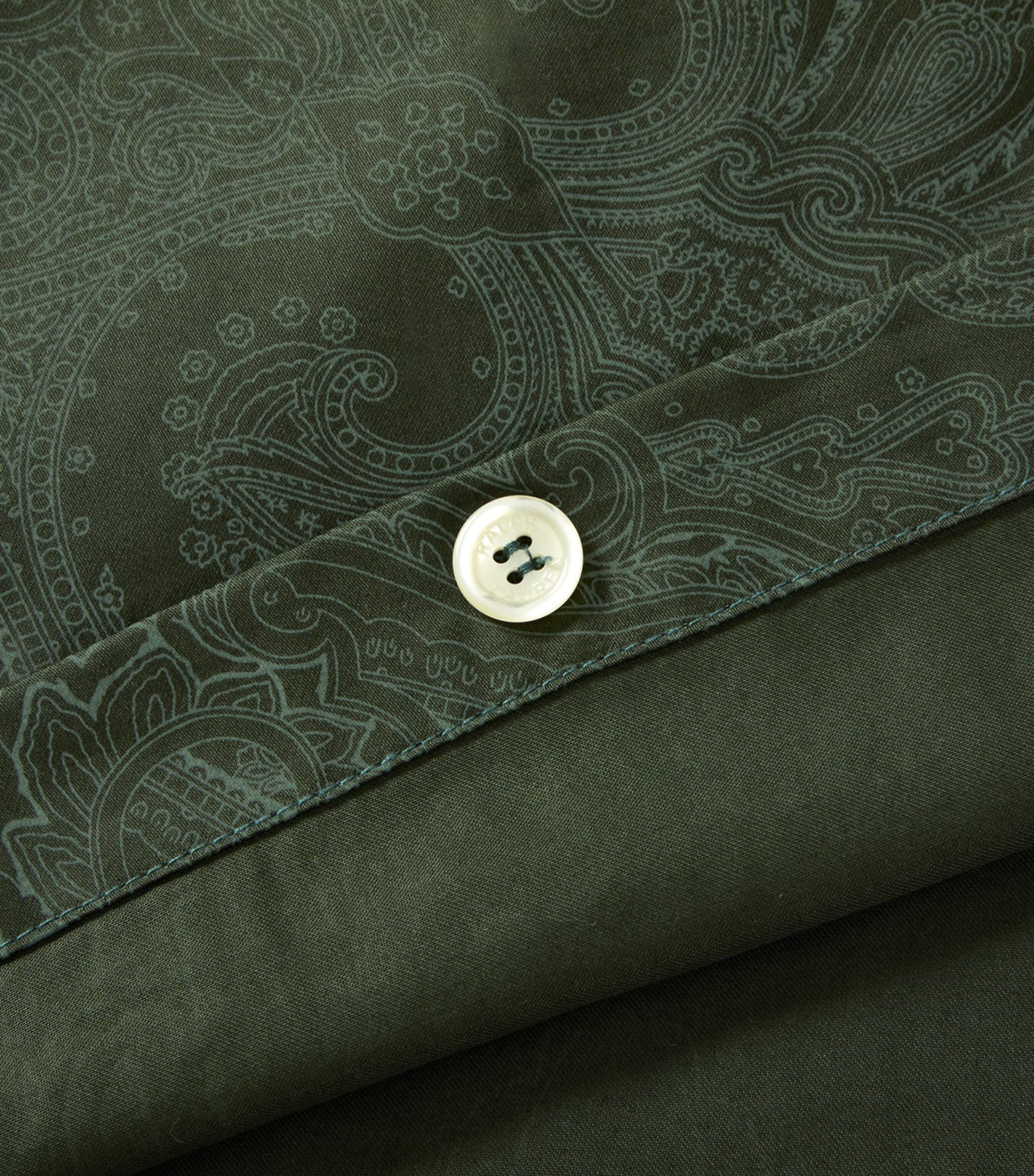 Ralph Lauren Doncaster double duvet cover with paisley pattern, 200cm x 200cm, imported from the UK