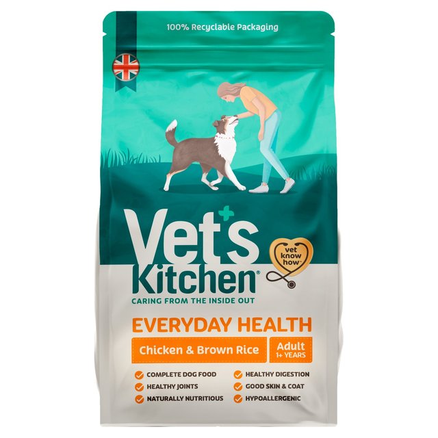 Vet's Kitchen Everyday Health Adult Dry Dog Food Chicken & Brown Rice   3kg