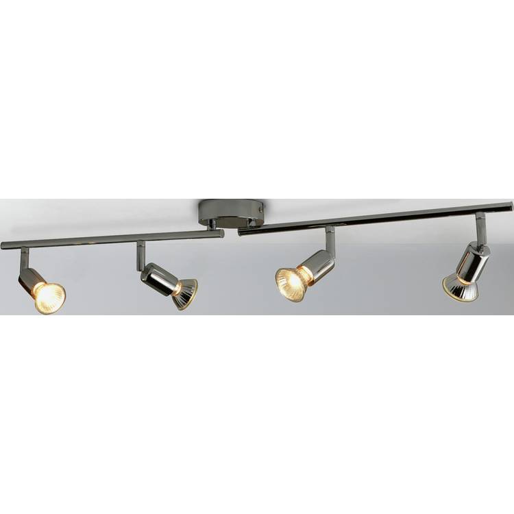 Argos Home Cromer 4-spotlight chrome ceiling bar (British brand)