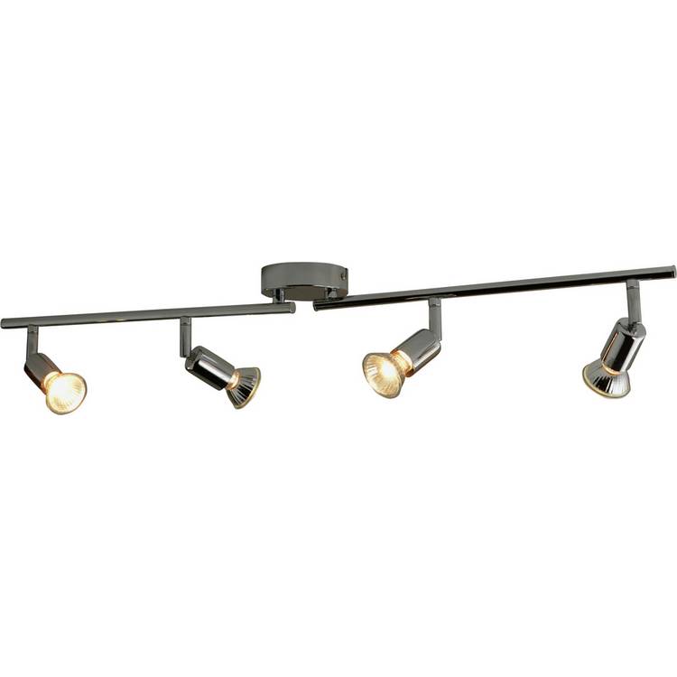 Argos Home Cromer 4-spotlight chrome ceiling bar (British brand)