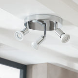 Argos Home 3 spot ceiling plate silver 19cm (British brand)