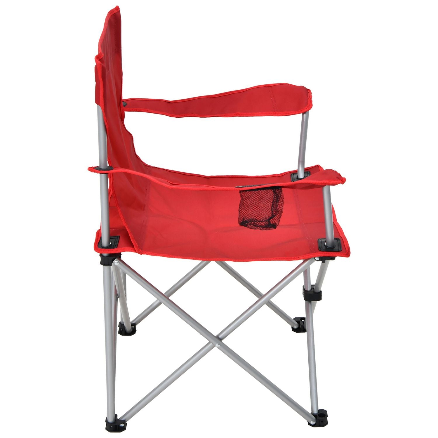 Pro Action red folding camping chair with carry bag - British product