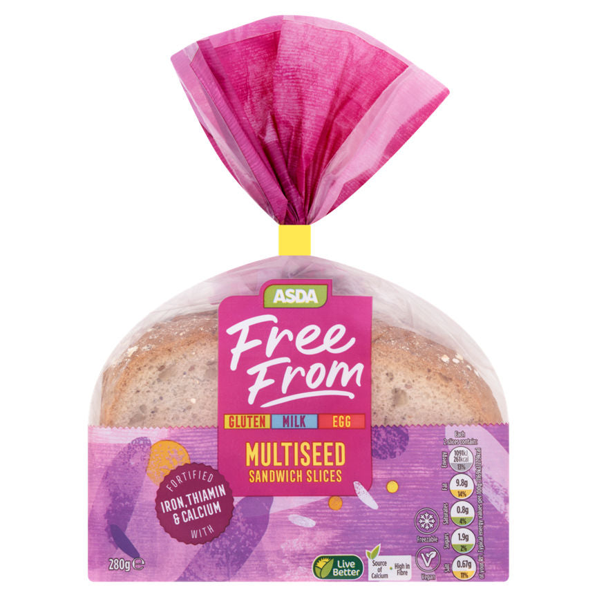 ASDA Free From Multiseed Sandwich Slices GOODS ASDA   