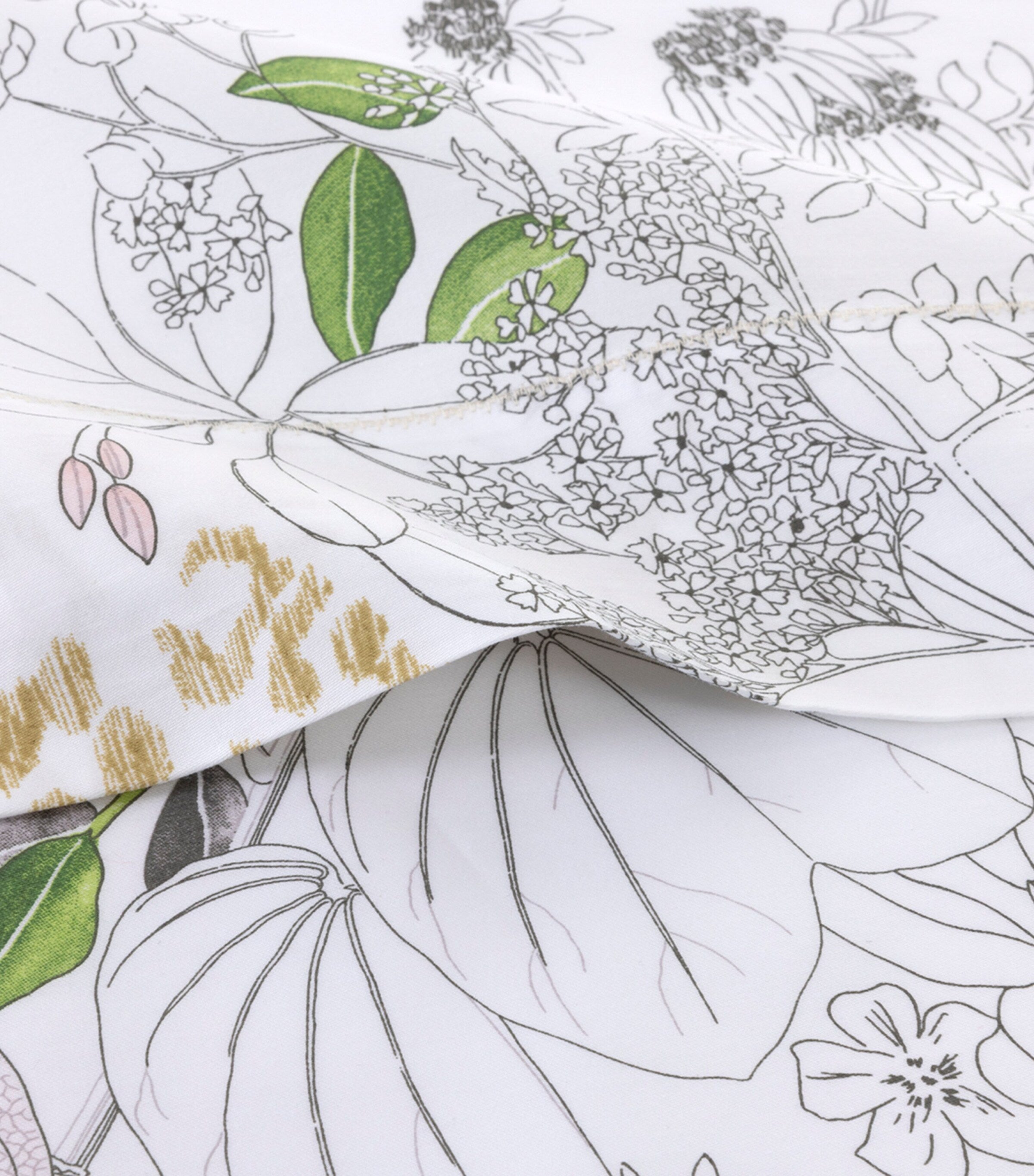 Yves Delorme Orchidee Super King flat sheet (British brand)