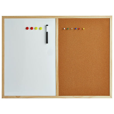 Argos Cathedral 2 in 1 Cork Board and White Memo Board 60x80cm- Buy online at McGrocer