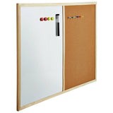 Cathedral 2-in-1 cork whiteboard 60x80cm, imported from the UK