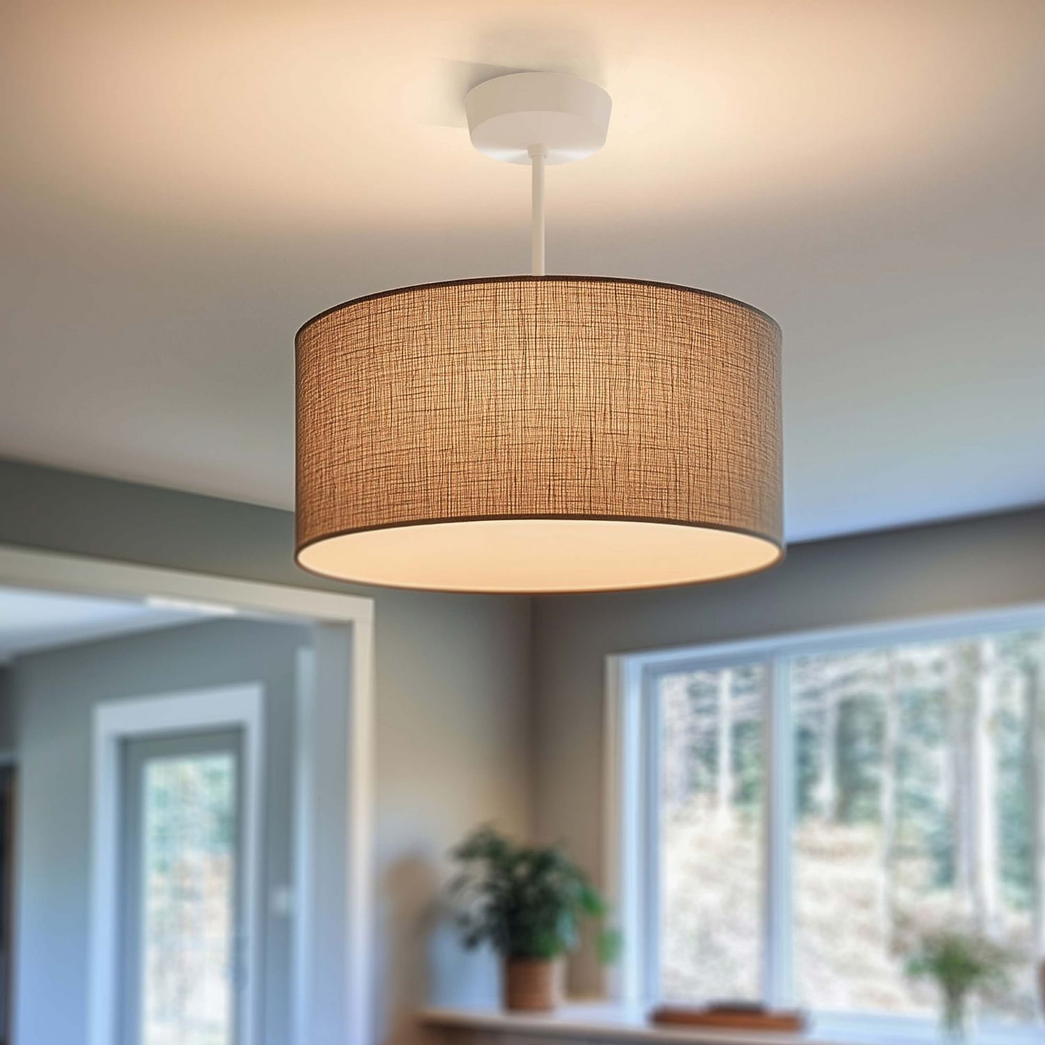BG ceiling rose with BC light bulb fitting, UK version