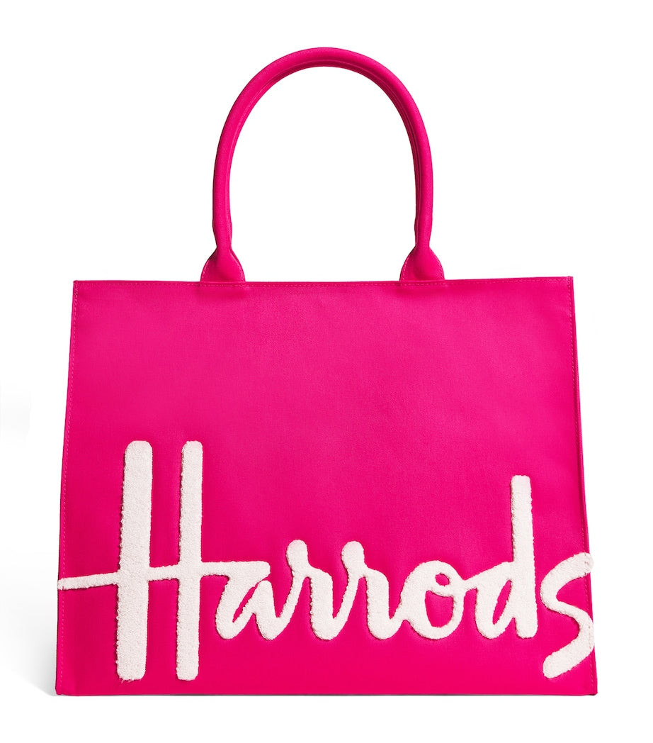 Harrods Large Cotton Logo tote bag, UK version