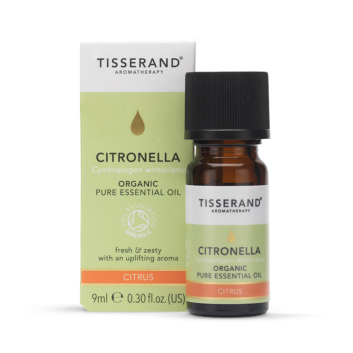 Tisserand citronella organic essential oil 9ml, UK version