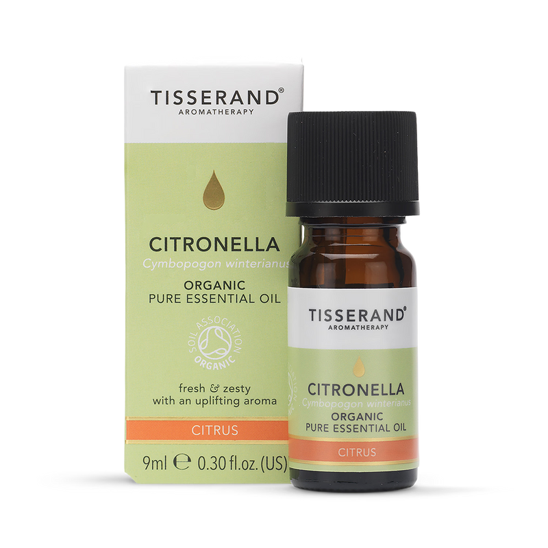 Tisserand citronella organic essential oil 9ml, UK version