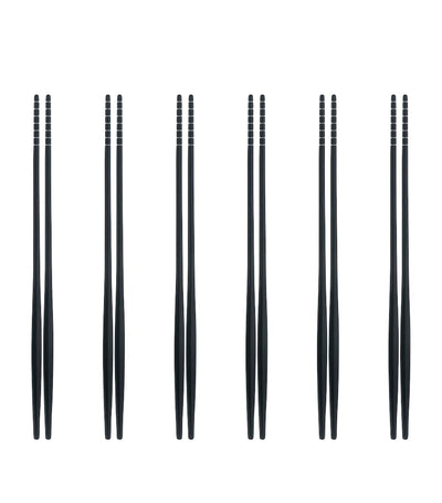 Bugatti Set de 6 Baguettes Natura en Acier Inoxydable