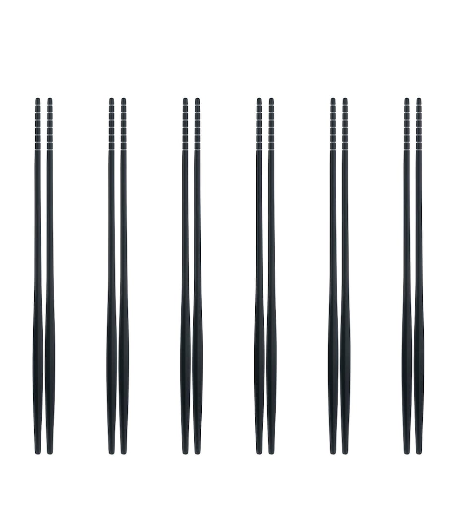 Bugatti Natura stainless steel chopsticks set of 6 - British product