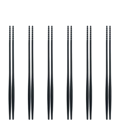 Bugatti Set de 6 Baguettes Natura en Acier Inoxydable