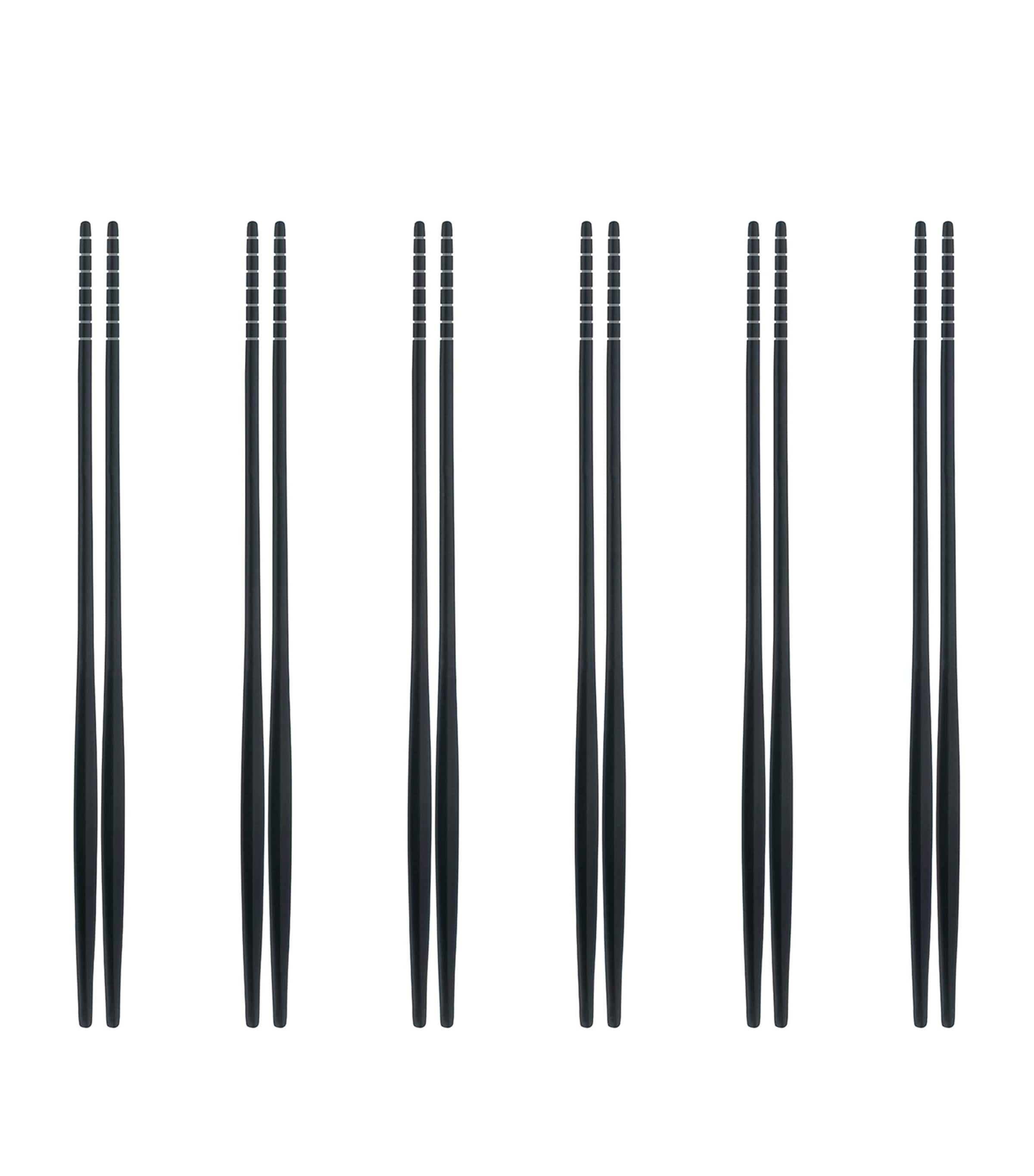 Bugatti Natura stainless steel chopsticks set of 6 - British product