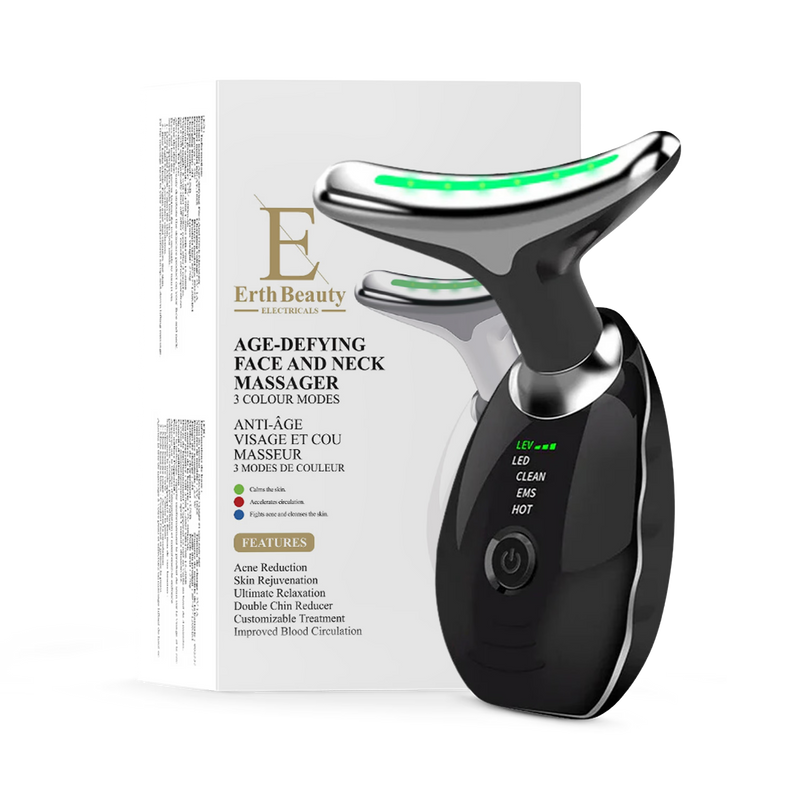 Erth Skin London age-defying face and neck massager, imported from the UK