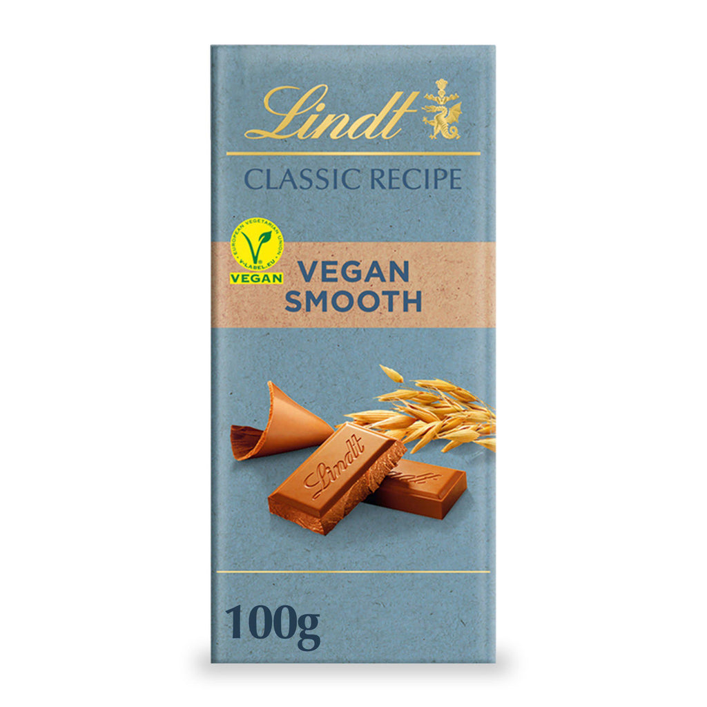 Lindt Classic Recipe Vegan Smooth Chocolate Bar 100g