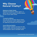 Natural Vitality Kids Magnesium 90mg gummies, imported from the UK