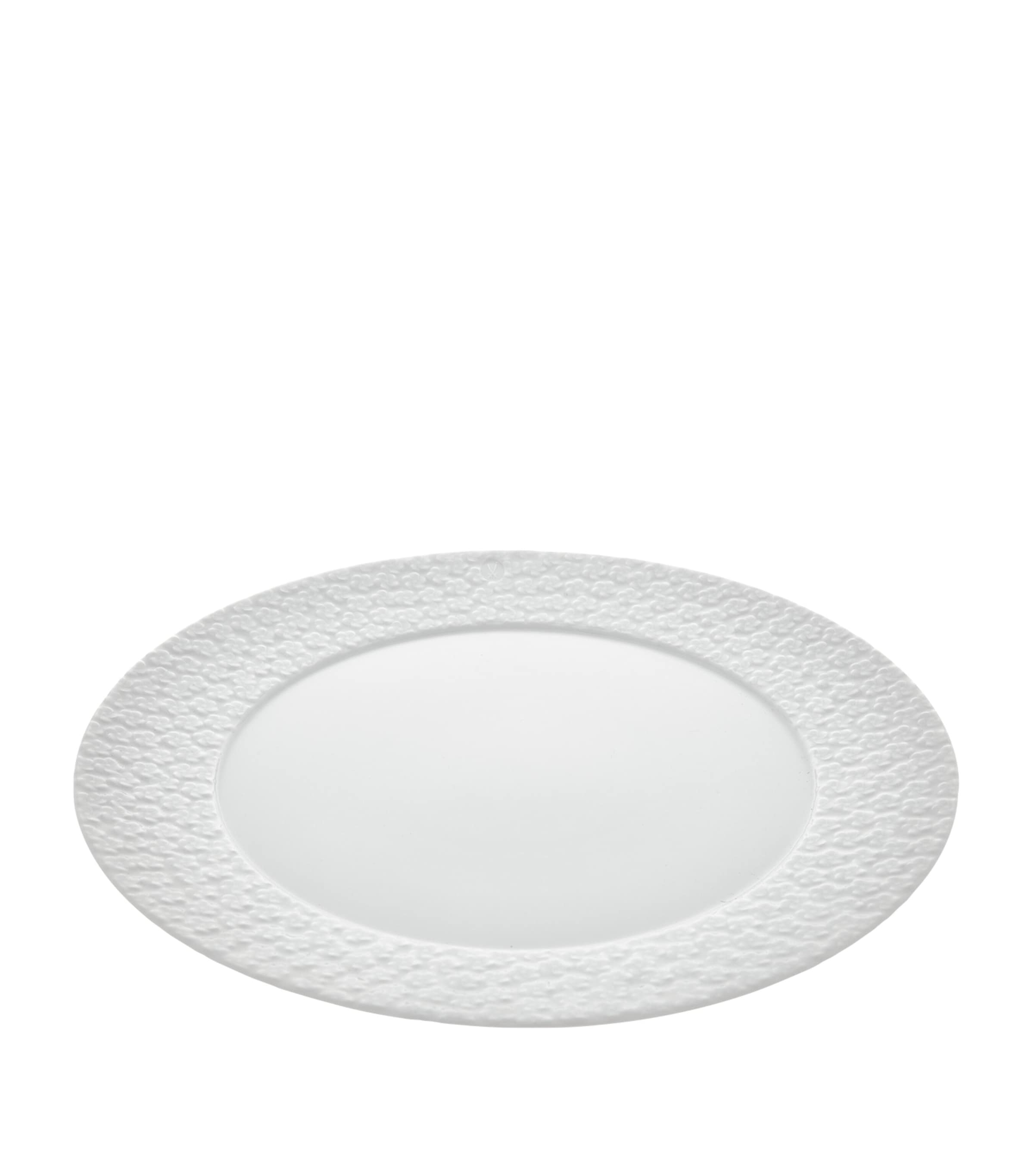 Oval Charger Plate with Snowball Blossom Design 33cm