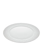 Oval Charger Plate with Snowball Blossom Design 33cm