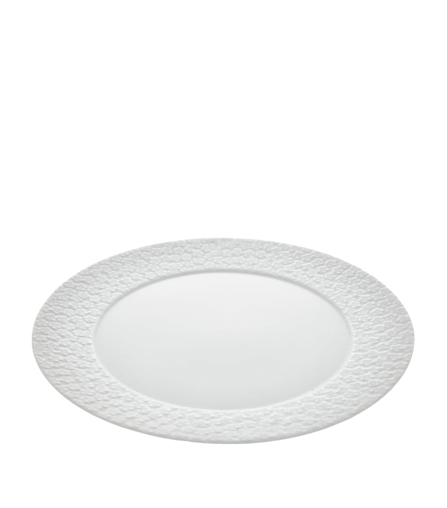Oval Charger Plate with Snowball Blossom Design 33cm