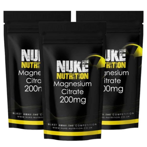 Nuke Nutrition Magnesium Citrate Tablets 200mg - 180ct GOODS Superdrug   