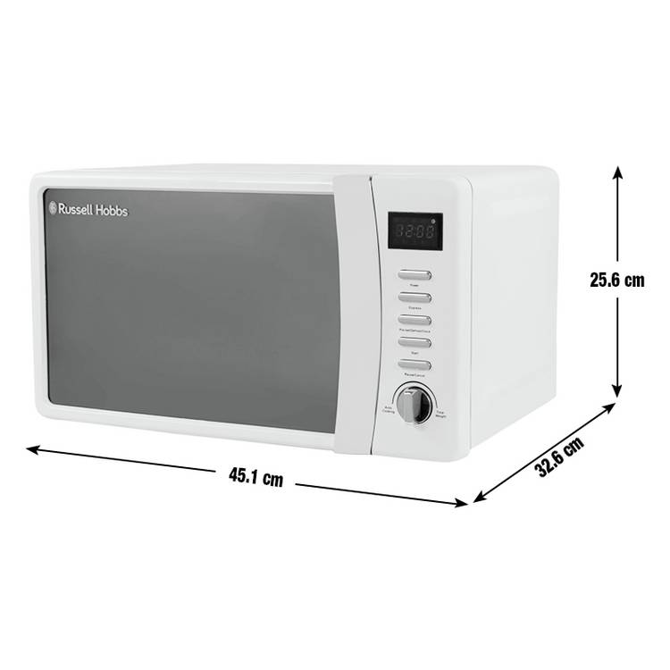 Russell Hobbs cream microwave 17L, imported from the UK