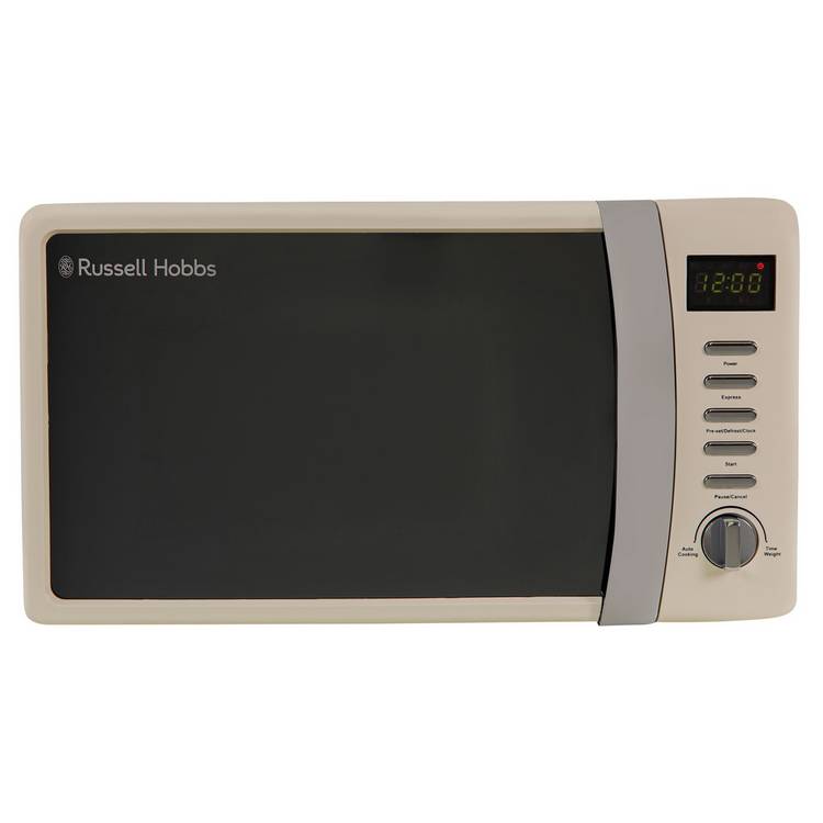 Russell Hobbs cream microwave 17L, imported from the UK