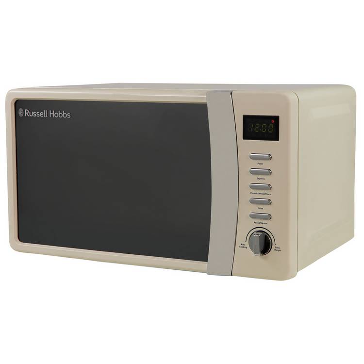 Russell Hobbs cream microwave 17L, imported from the UK
