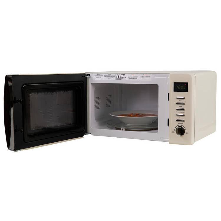 Russell Hobbs cream microwave 17L, imported from the UK