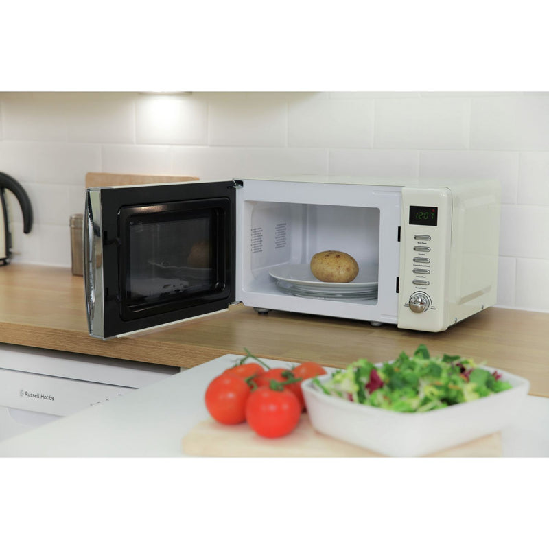 Russell Hobbs cream microwave 17L, imported from the UK