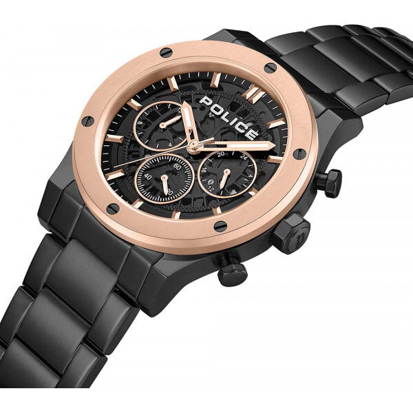 Police mens knotty watch black stainless steel, imported from the UK