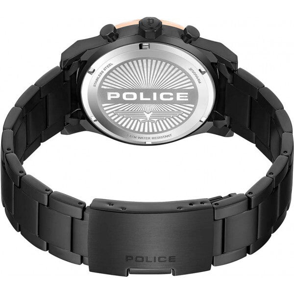 Police mens knotty watch black stainless steel, imported from the UK